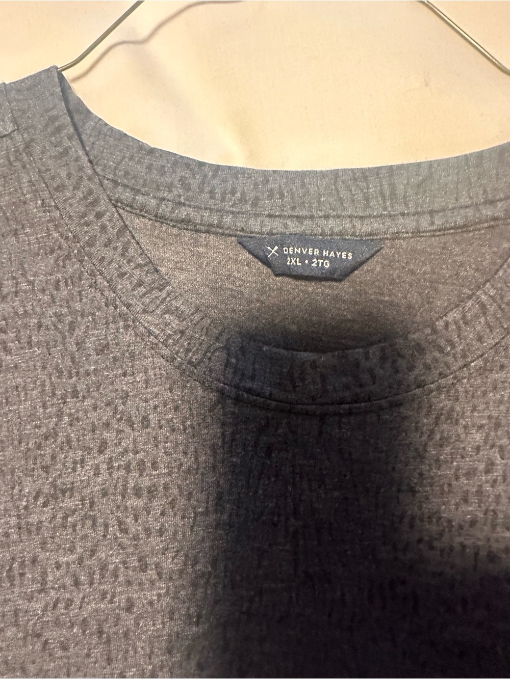 Denver Hayes 2XL Charcoal T Shirt Dress, Short Cap Sleeve, Ruffled Tier  Hem - Picture 9 of 10